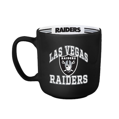 Logo Brands Las Vegas Raiders 15oz Stripe Mug 623-C15SM